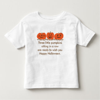 Three little pumpkins Happy Halloween shirts