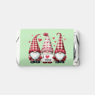 Three Little Valentine Gnomes Hershey's Miniatures