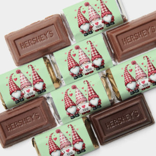 Three Little Valentine Gnomes Hershey's Miniatures