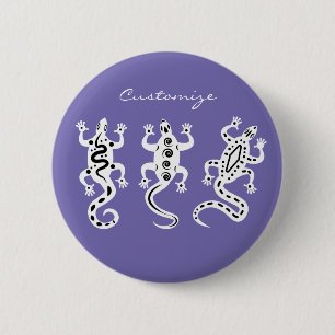 Three Lizards Thunder_Cove Southwest Style Button