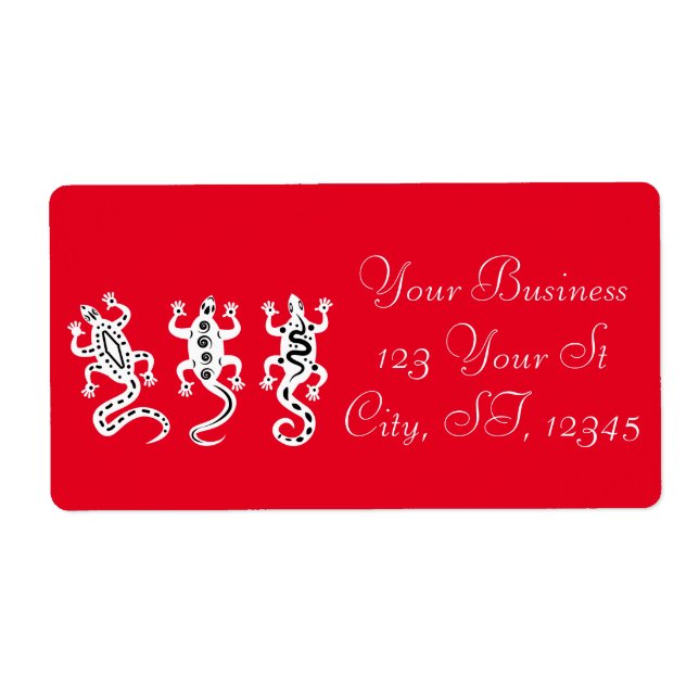 Three Lizards Thunder_Cove Southwest Style Label (Front)