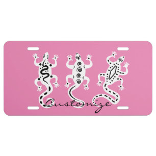 Three Lizards Thunder_Cove Southwest Style License Plate