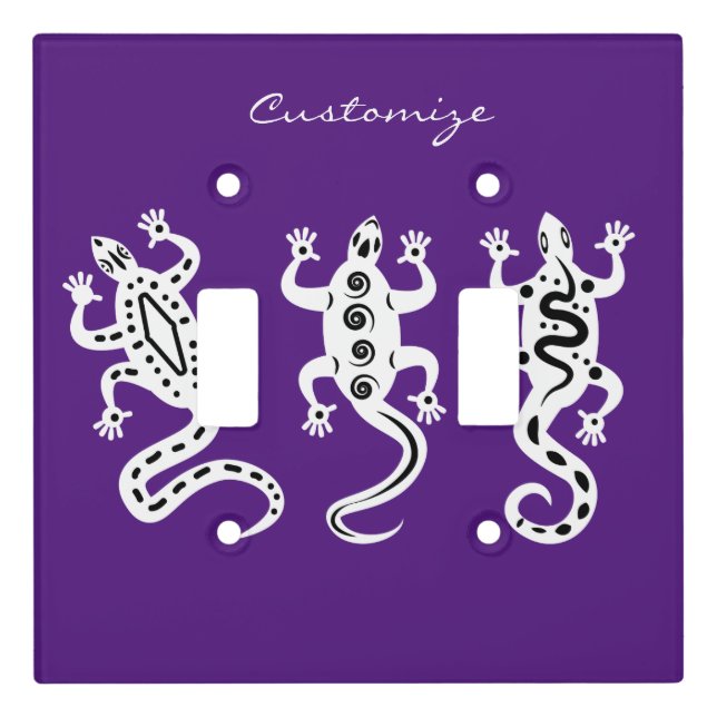 Three Lizards Thunder_Cove Southwest Style Light Switch Cover (Front)