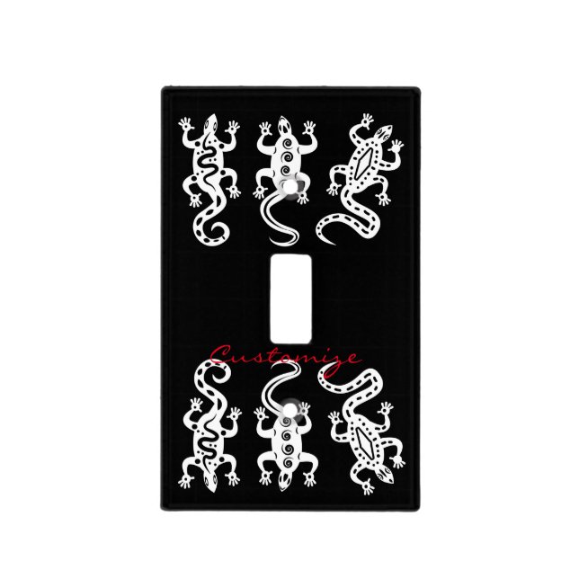 Three Lizards Thunder_Cove Southwest Style Light Switch Cover (Front)