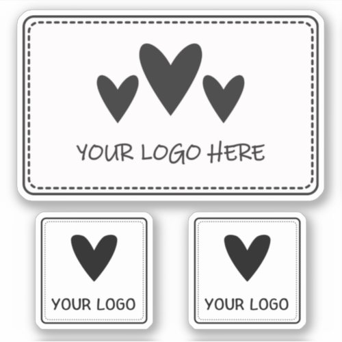 Three Logos Rectangle  Square Sticker