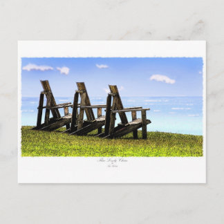 Three Lonely Chairs Postcard