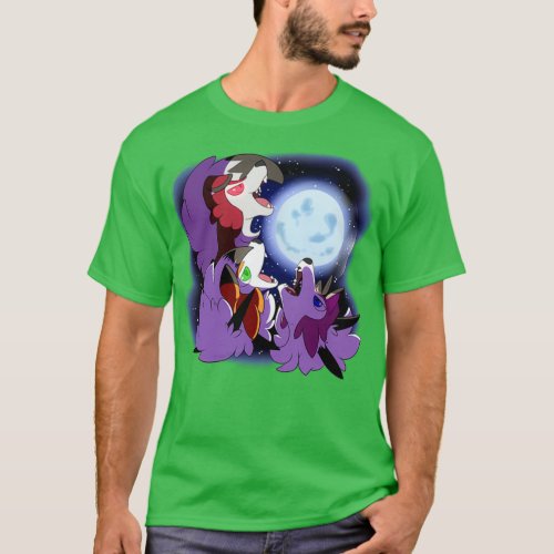 Three Lycanroc Moon  T_Shirt
