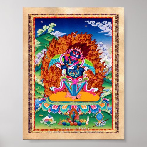 Three Major Saints Cool oriental Dorje Phurba Poster