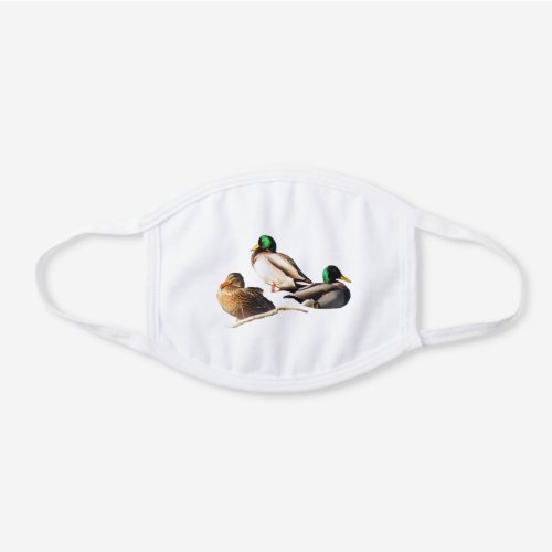 Three Mallard Ducks Cotton Face Mask