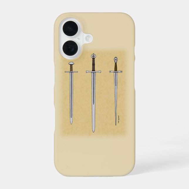 Three Medieval Swords 2016 Iphone Case (Back)