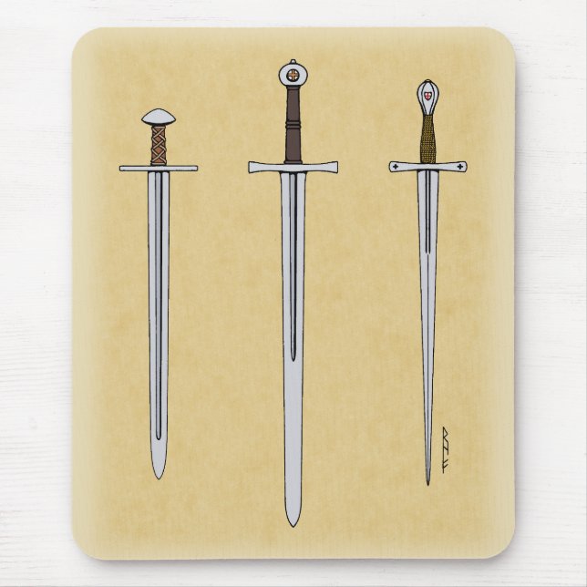Three Medieval Swords 2016 Mouse Pad (Front)