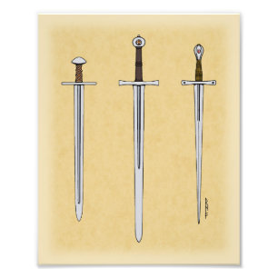 Three Medieval Swords 2016 Photo Print