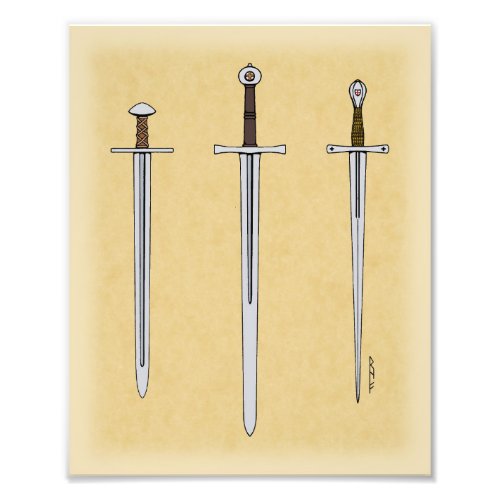Three Medieval Swords 2016 Photo Print