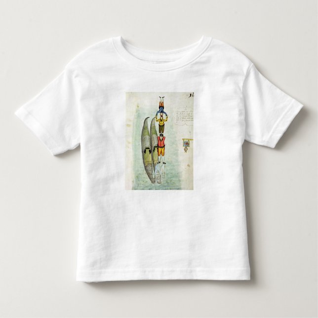 Three men balancing on two gondolas, 1772 toddler t-shirt (Front)