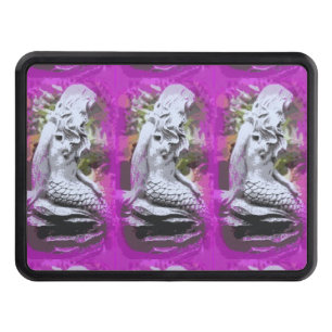 three mermaids purple trailer hitch cover