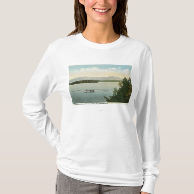 Three Mile Island View of the Ossipee Mts T-Shirt (Front)