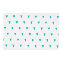 Three mint leaves design Laminated Placemat