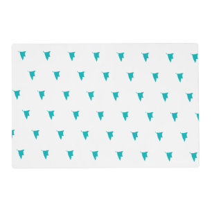 Three mint leaves design Laminated Placemat