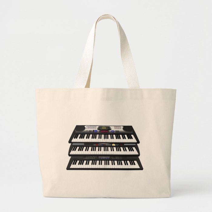 Three Modern Keyboards Synthesizers Tote Bags