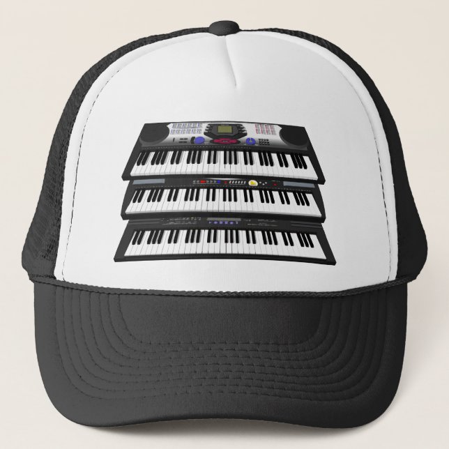 Three Modern Keyboards: Synthesizers: Trucker Hat (Front)