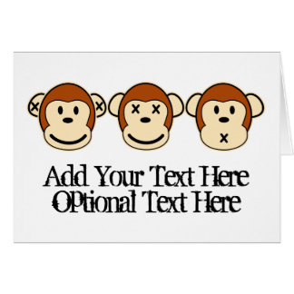 Three Monkeys Design Cards