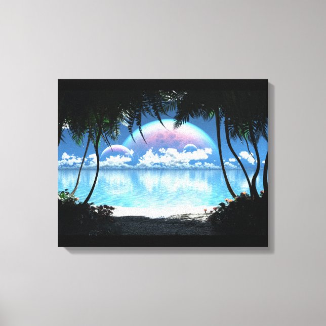 Three Moon Bay (Day) Canvas Print (Front)
