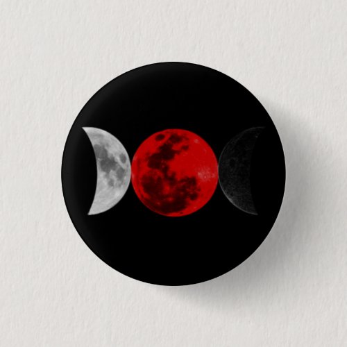 Three Moons of Magic Crescent Button