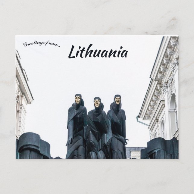 Three Muses Lithuanian National Drama Theatre Postcard (Front)