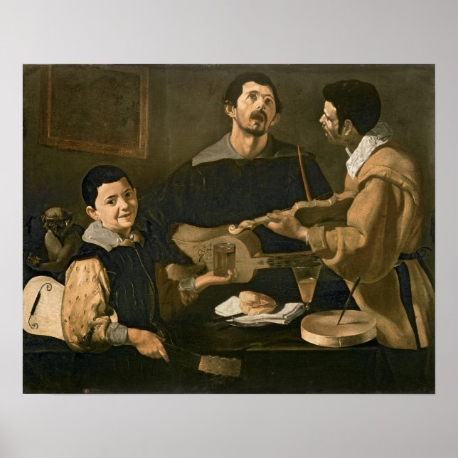 Three Musicians, 1618 Poster (Front)
