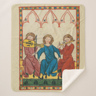 Three musicians sherpa blanket