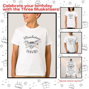 Three Musketeers Dumas Parent Mom Birthday T-Shirt