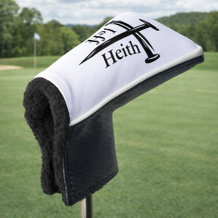 Three Nail Cross Monogrammed Golf Head Cover