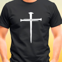 Three Nails Rugged White Cross Christian