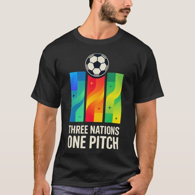 Three Nations One Pitch Soccer T-Shirt (Front)