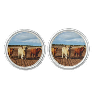 Three Naughty Highland Cows, Cufflinks