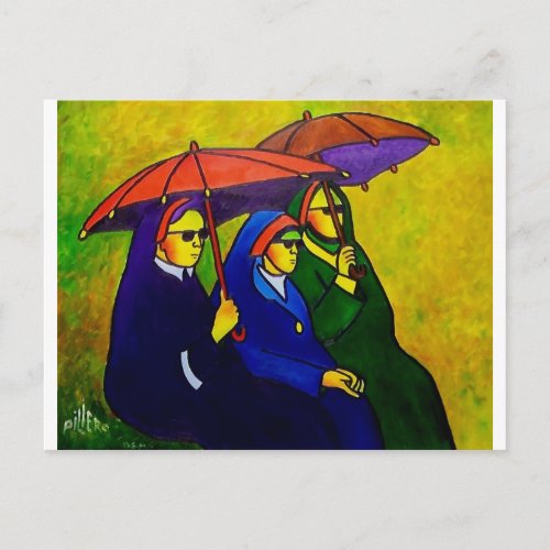 Three Nuns by piliero Postcard