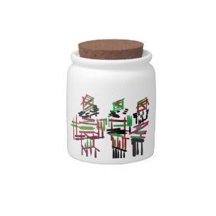 Three nutcrackers Christmas Candy Jar