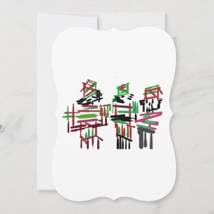Three nutcrackers Christmas Invitation