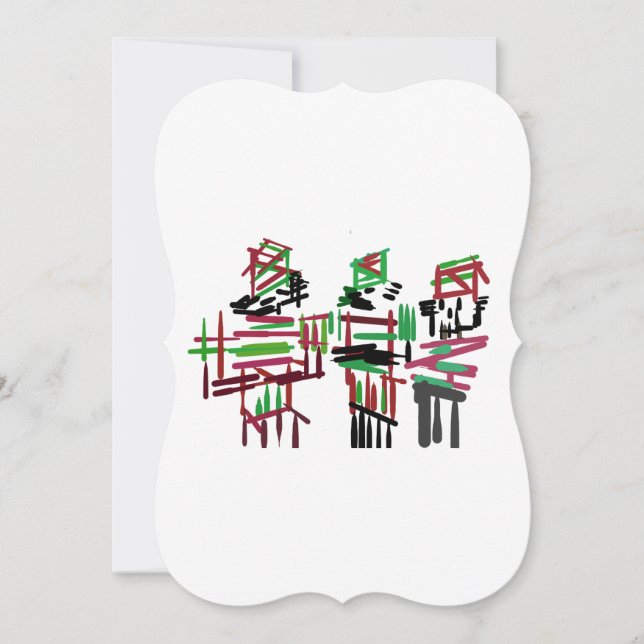 Three nutcrackers Christmas  Invitation (Front)