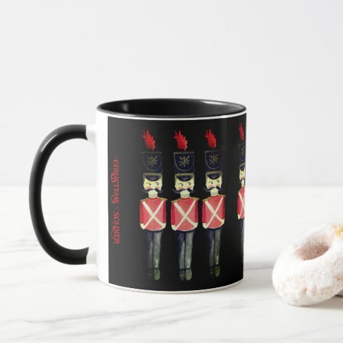 Three Nutcrackers Christmas  Mug