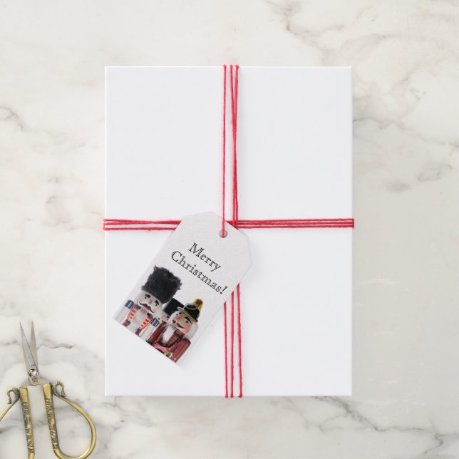 Three nutcrackers gift tags (With Twine)