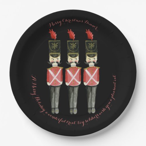 Three Nutcrackers Paper Plate