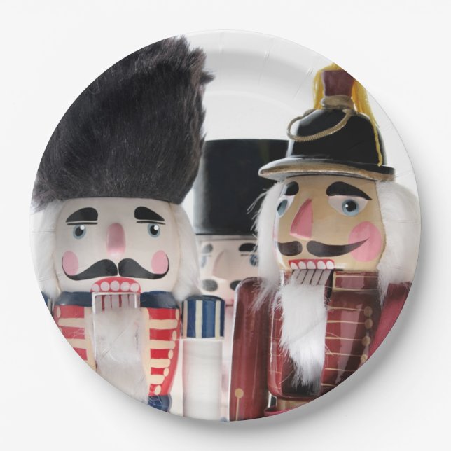 Three nutcrackers paper plates (Front)