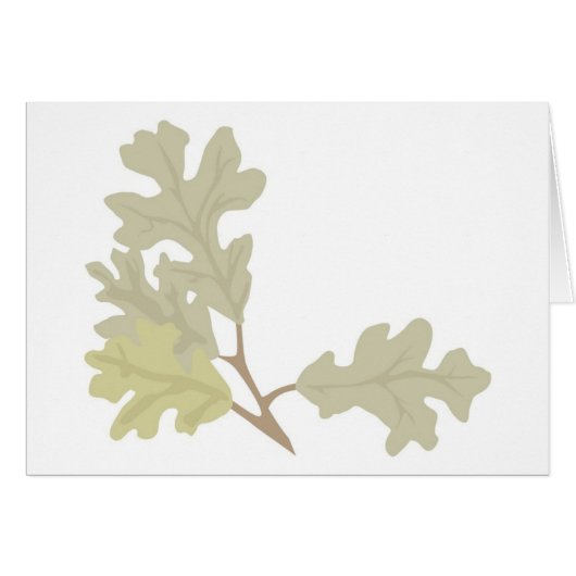 Three Oak Leaves Cards (Front Horizontal)