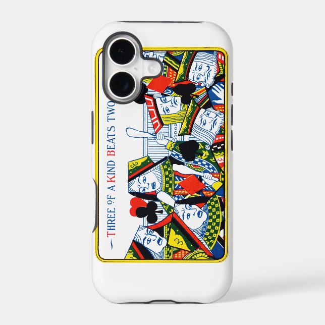 Three of a kind iphone case (Back)