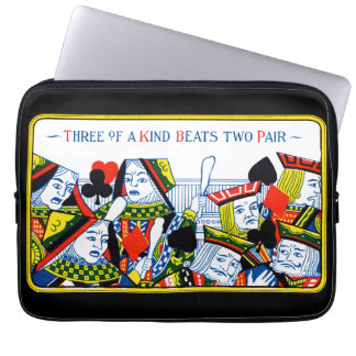 Three of a kind laptop sleeve
