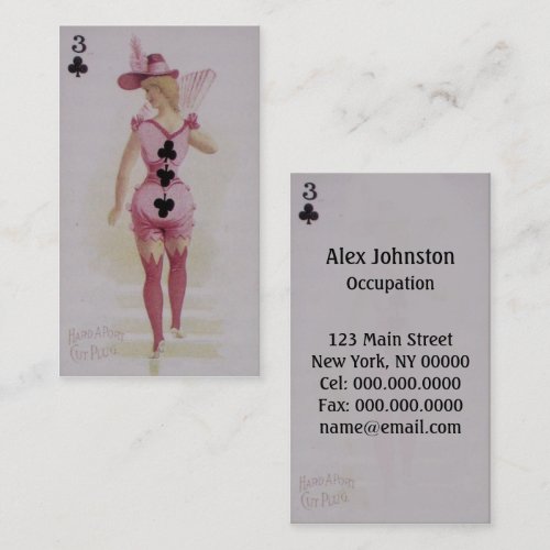 Three of Clubs ~ Business Card