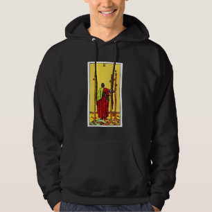 Three of Wands Vintage Tarot Card - Rider Waite De Hoodie