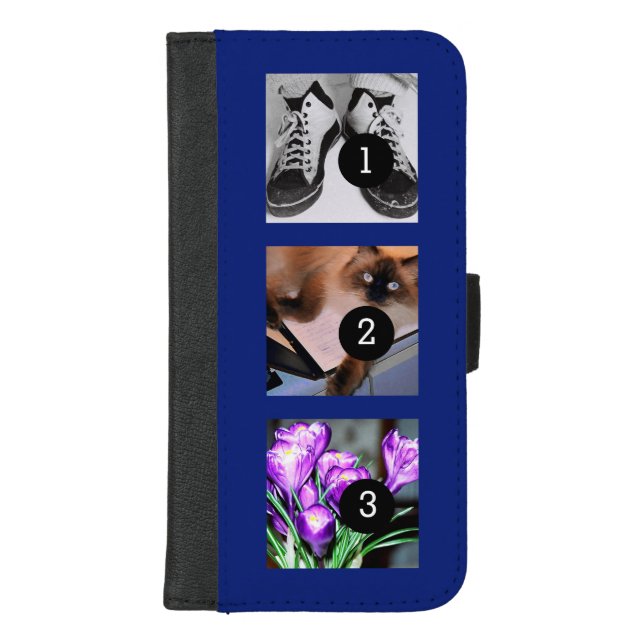 Three of Your Photos to Make Your Own Momento iPhone Wallet Case (Front)