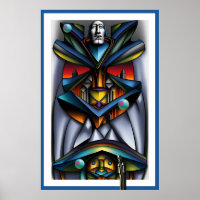 Three Olives and the Tiki Bartender - Ken Gage Art